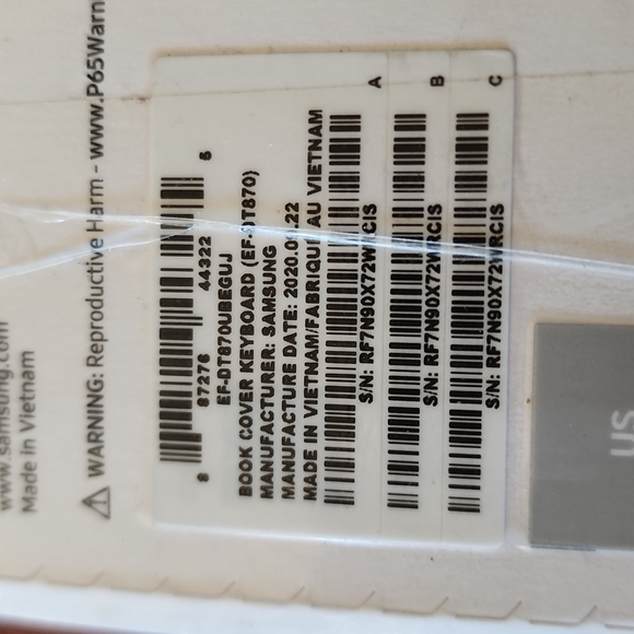 🌞HPx2🌞 NIB Samsung: Book Cover Keyboard Galaxy Tab S7/S7-5G - Picture 7 of 10